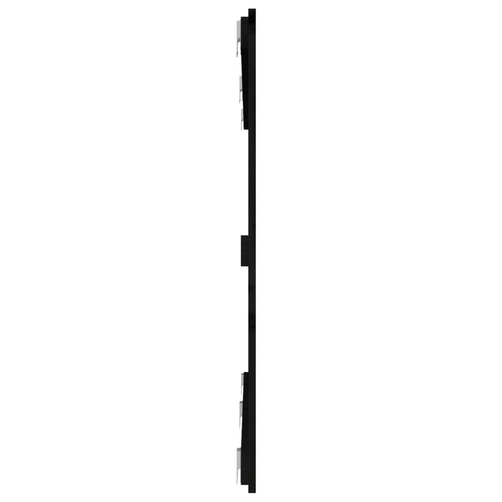 vidaXL Tăblie de pat pentru perete, negru, 159,5x3x90 cm