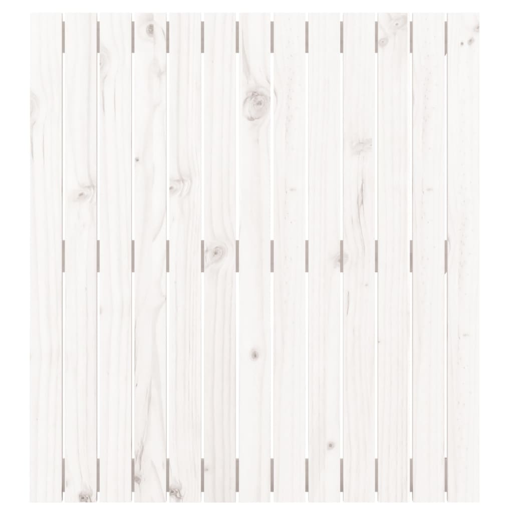 vidaXL Tăblie de pat pentru perete, alb, 82,5x3x90 cm, lemn masiv pin vidaXL Tăblie de pat pentru perete, alb, 82,5x3x90 cm, lemn masiv pin