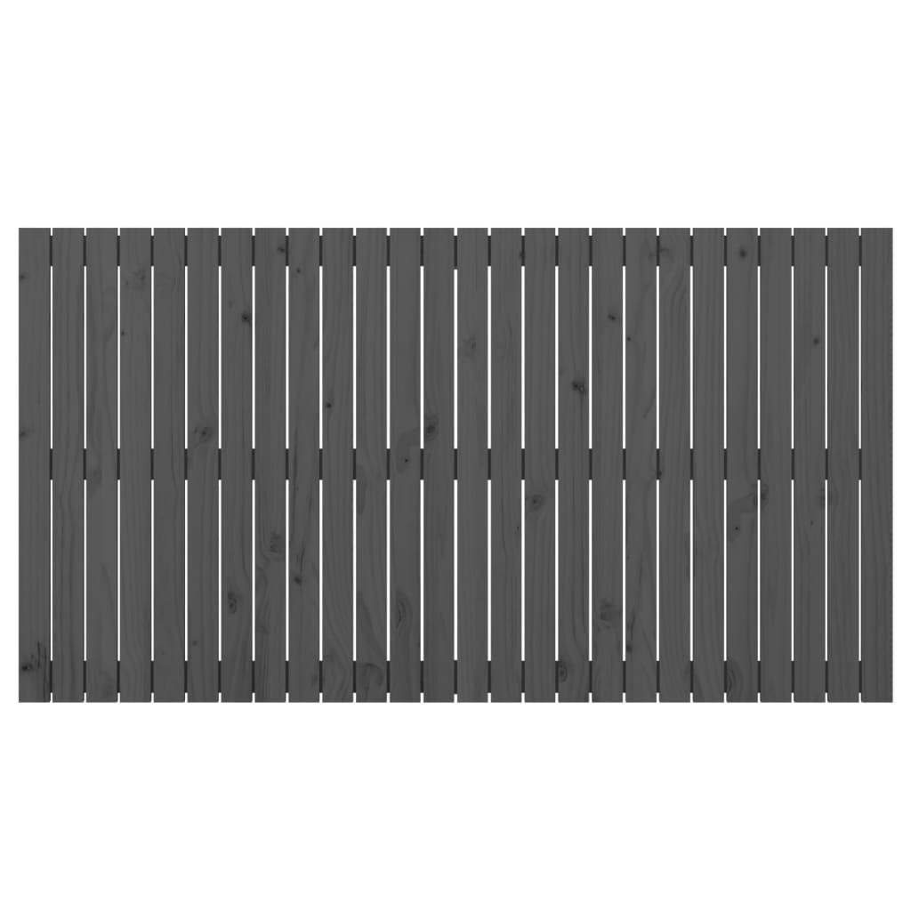 vidaXL Tăblie de pat pentru perete, gri, 166x3x90 cm, lemn masiv pin vidaXL Tăblie de pat pentru perete, gri, 166x3x90 cm, lemn masiv pin
