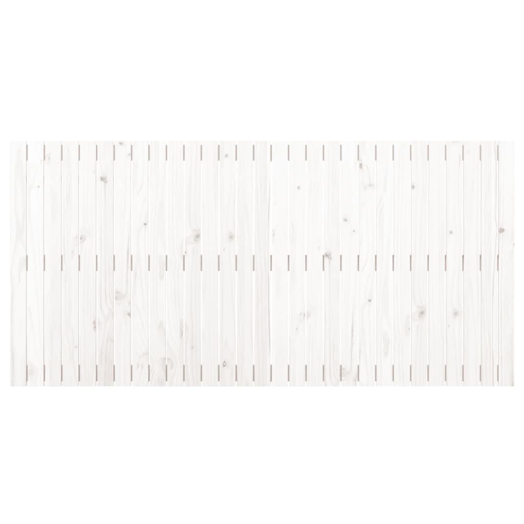 vidaXL Tăblie de pat pentru perete, alb, 185x3x90 cm, lemn masiv pin vidaXL Tăblie de pat pentru perete, alb, 185x3x90 cm, lemn masiv pin