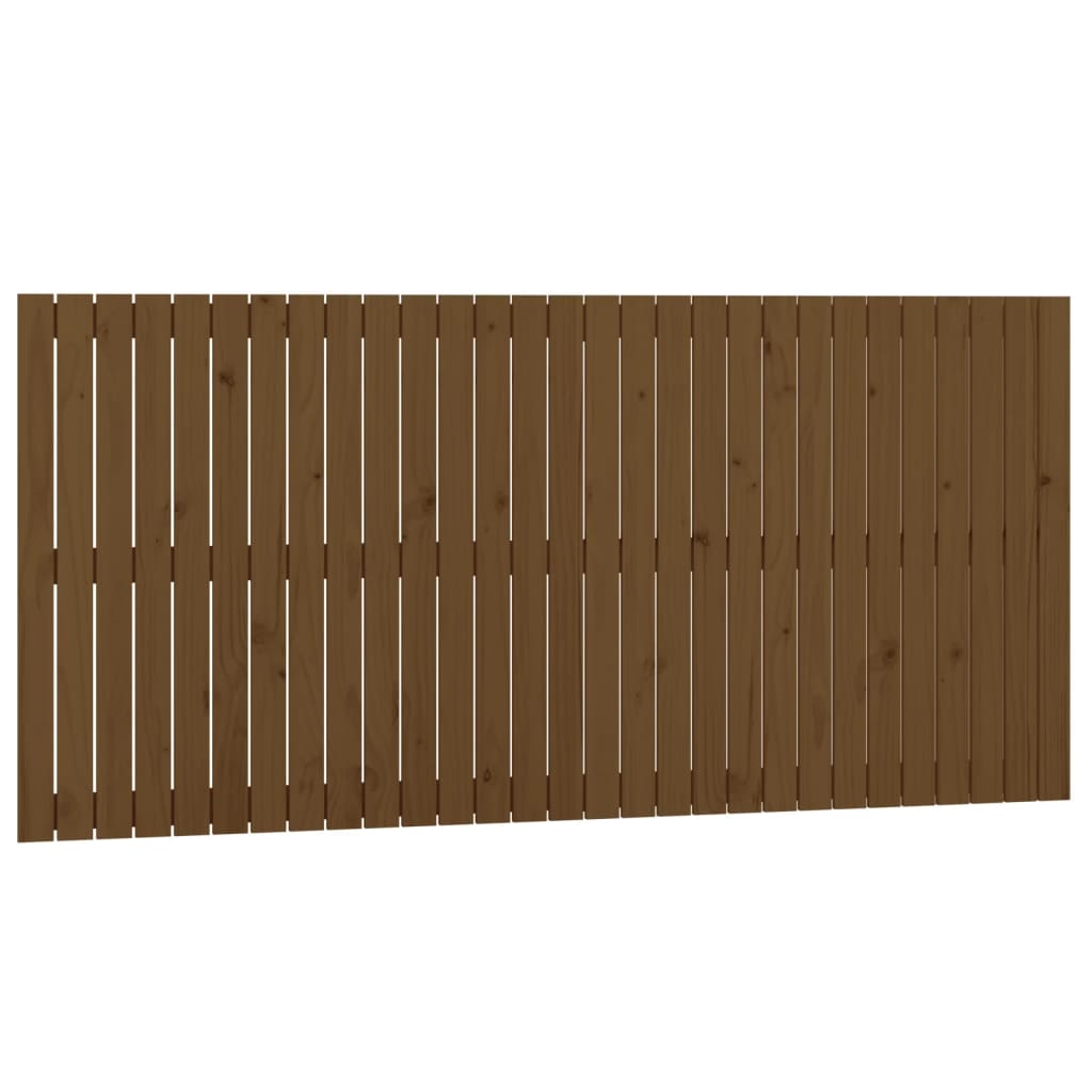 vidaXL Tăblie de pat pentru perete, maro miere, 185x3x90 cm, lemn pin