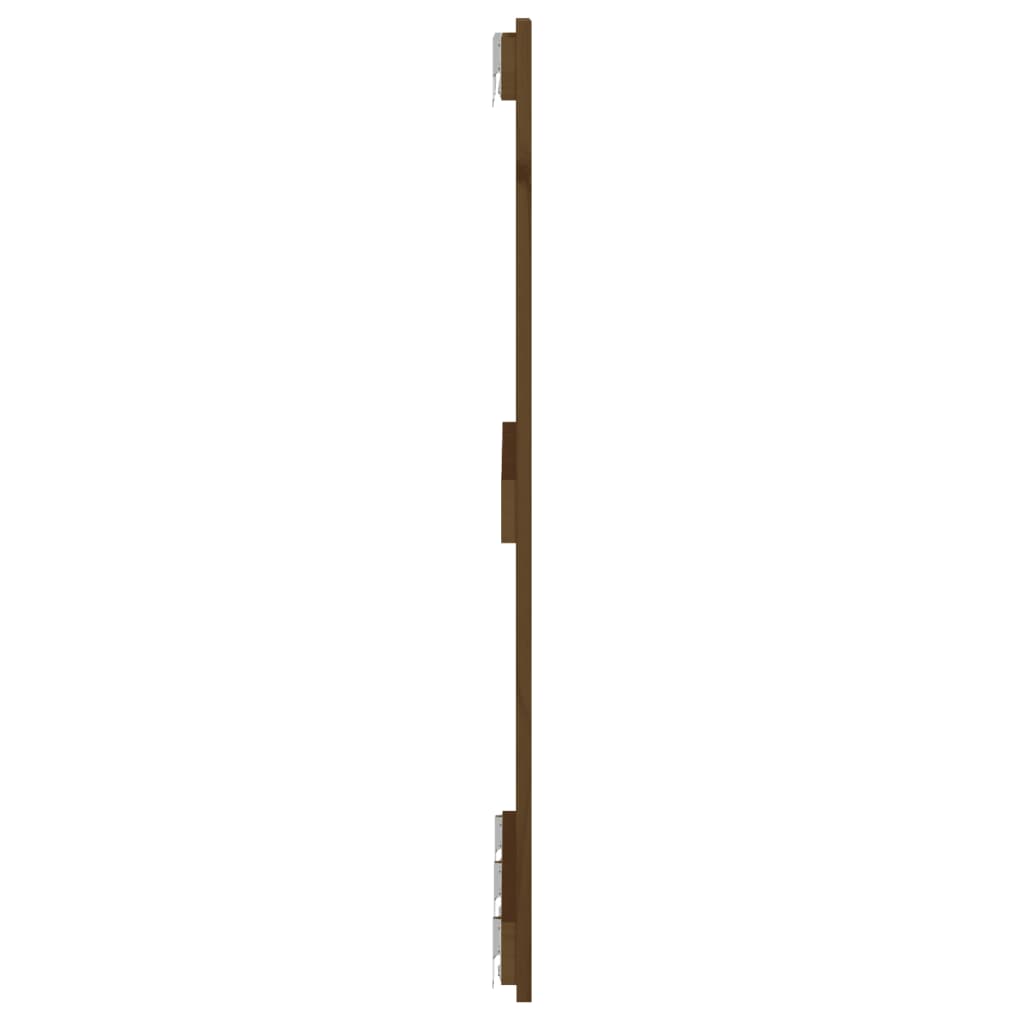 vidaXL Tăblie de pat pentru perete, maro miere, 185x3x90 cm, lemn pin