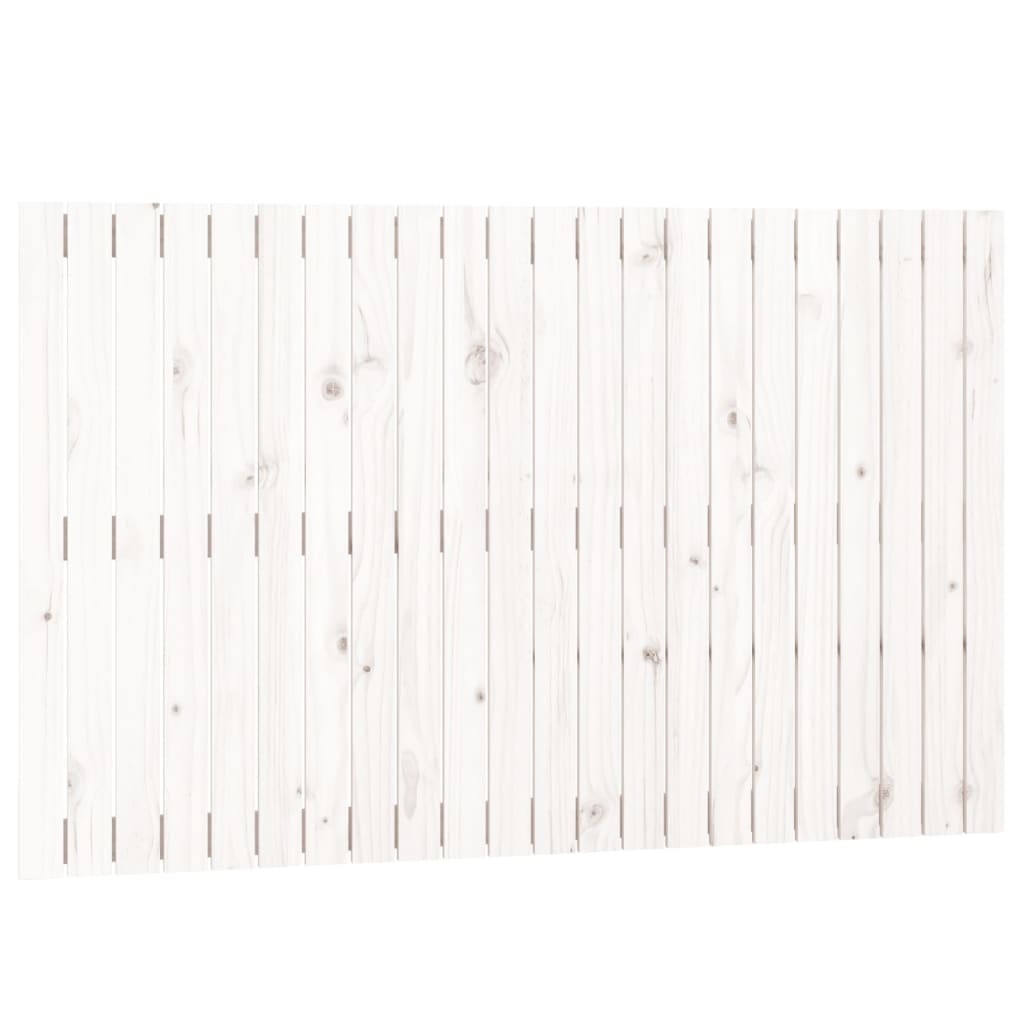 vidaXL Tăblie de pat pentru perete, alb, 140x3x90 cm, lemn masiv pin