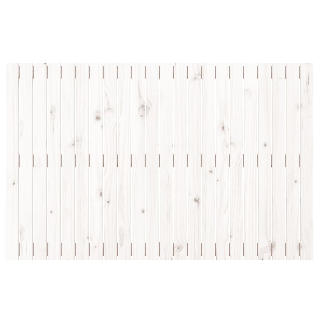 vidaXL Tăblie de pat pentru perete, alb, 140x3x90 cm, lemn masiv pin