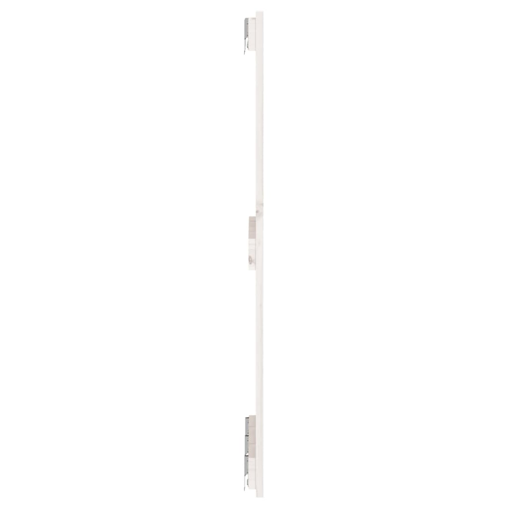 vidaXL Tăblie de pat pentru perete, alb, 140x3x90 cm, lemn masiv pin