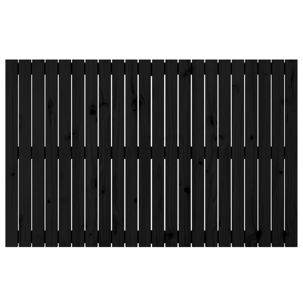vidaXL Tăblie de pat pentru perete, negru, 140x3x90 cm, lemn masiv pin vidaXL Tăblie de pat pentru perete, negru, 140x3x90 cm, lemn masiv pin