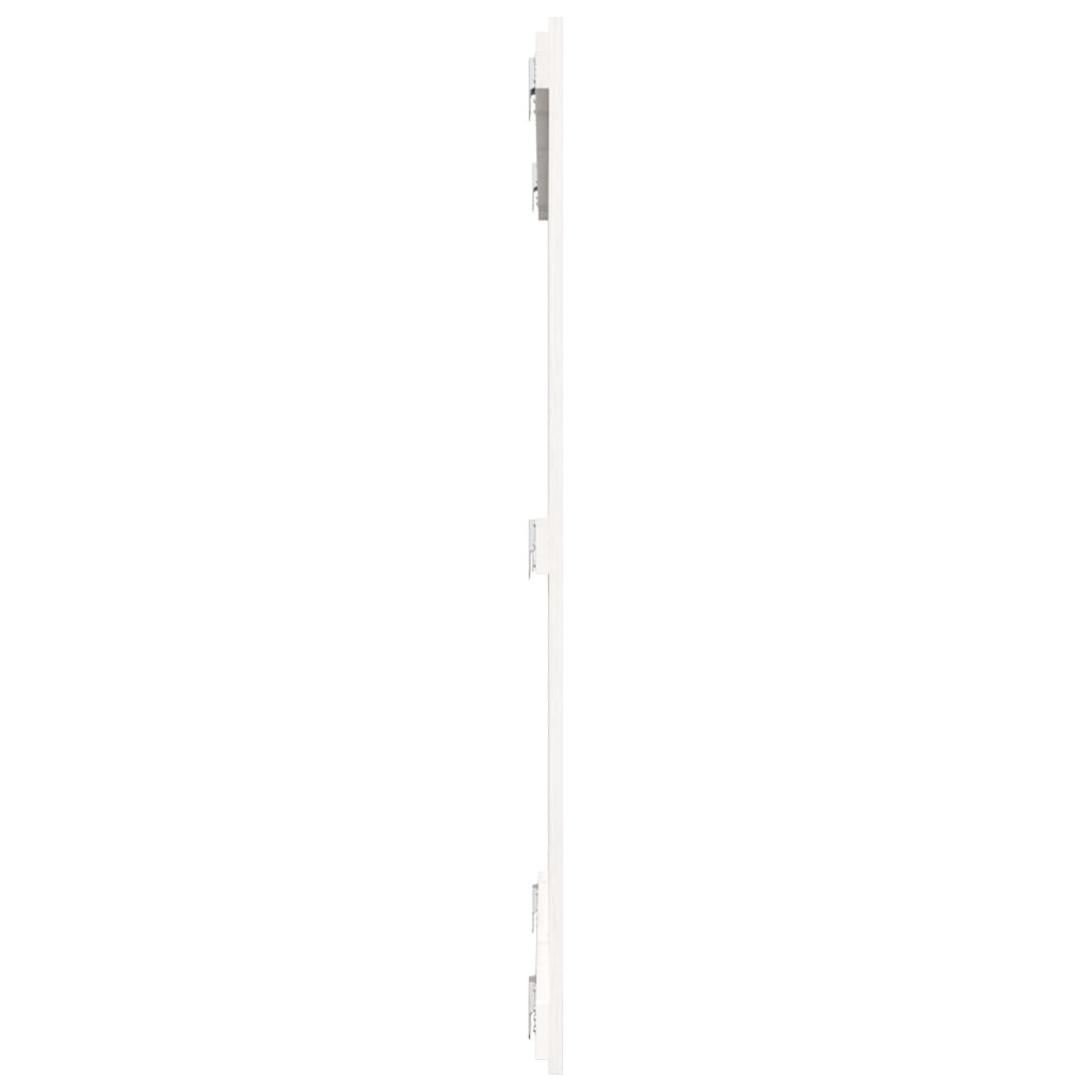 vidaXL Tăblie de pat pentru perete, alb, 108x3x110 cm, lemn masiv pin