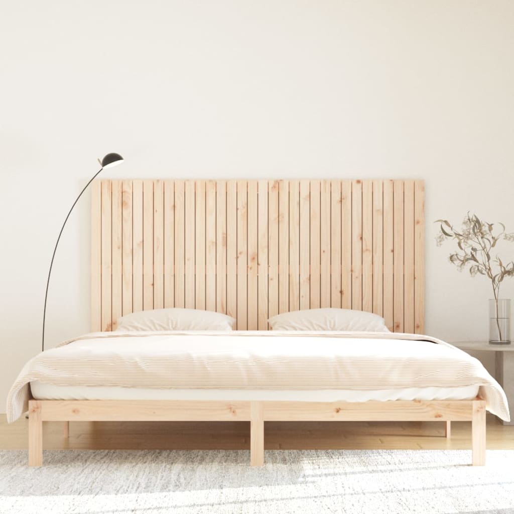 vidaXL Tăblie de pat pentru perete, 204x3x110 cm, lemn masiv de pin
