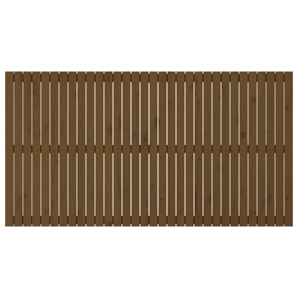 vidaXL Tăblie de pat pentru perete, maro miere, 204x3x110 cm, lemn pin vidaXL Tăblie de pat pentru perete, maro miere, 204x3x110 cm, lemn pin