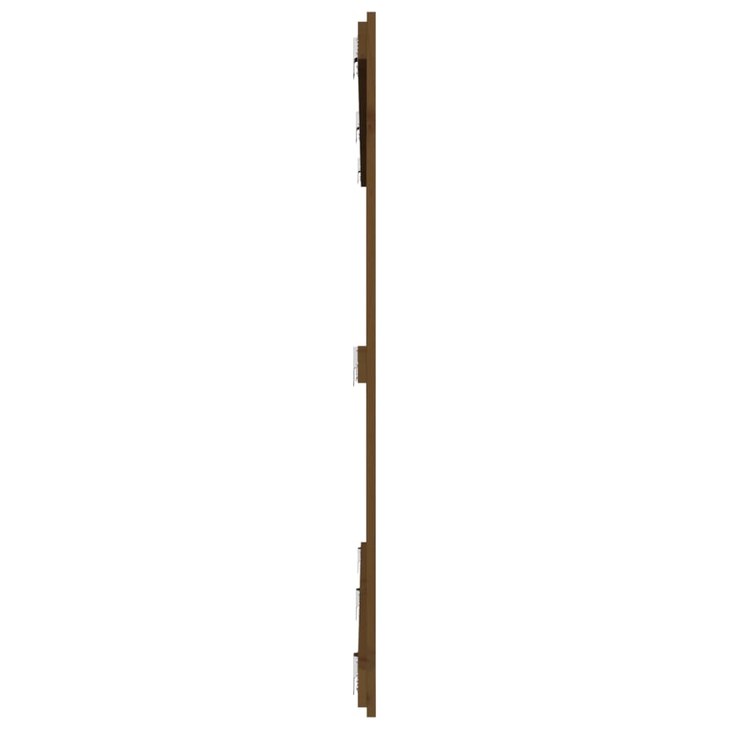 vidaXL Tăblie de pat pentru perete, maro miere, 204x3x110 cm, lemn pin vidaXL Tăblie de pat pentru perete, maro miere, 204x3x110 cm, lemn pin