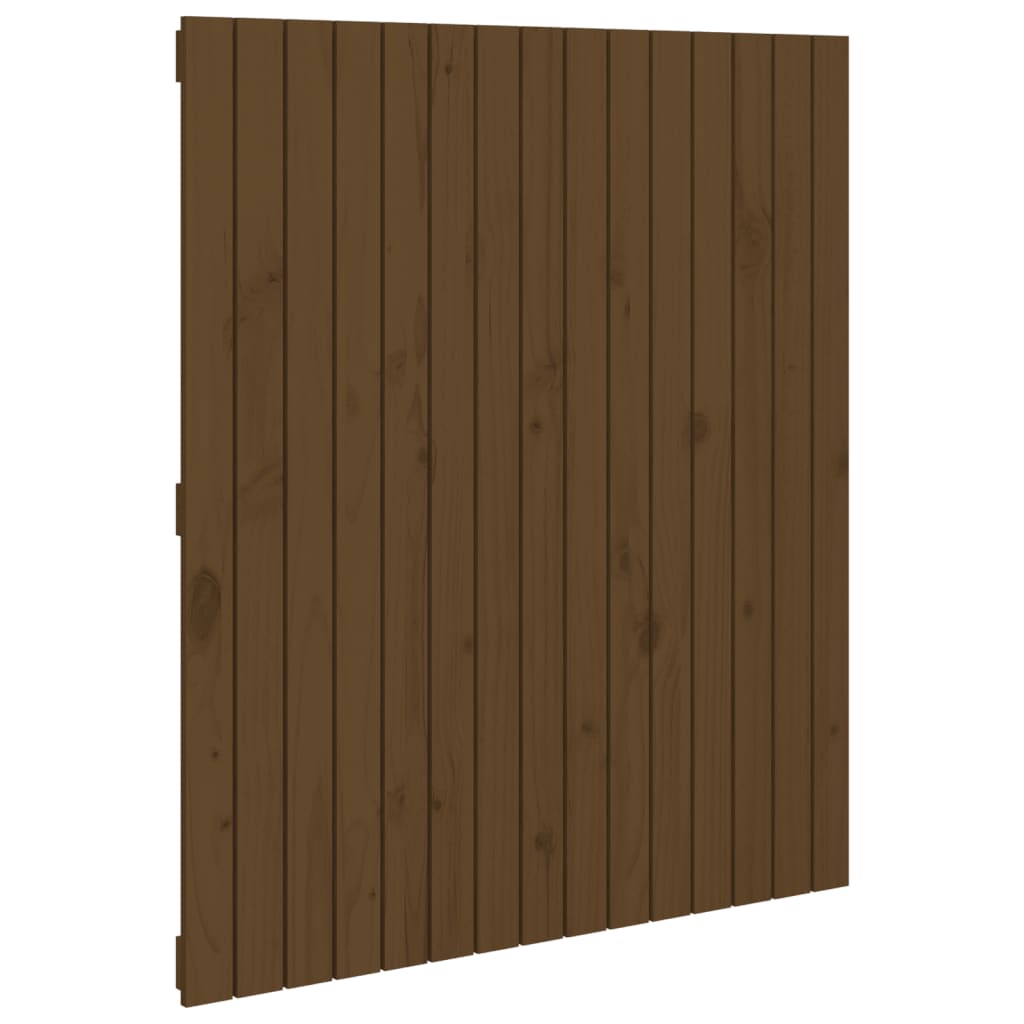 vidaXL Tăblie de pat de perete maro miere 95,5x3x110 cm lemn masiv pin