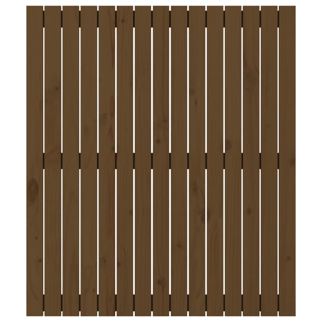 vidaXL Tăblie de pat de perete maro miere 95,5x3x110 cm lemn masiv pin