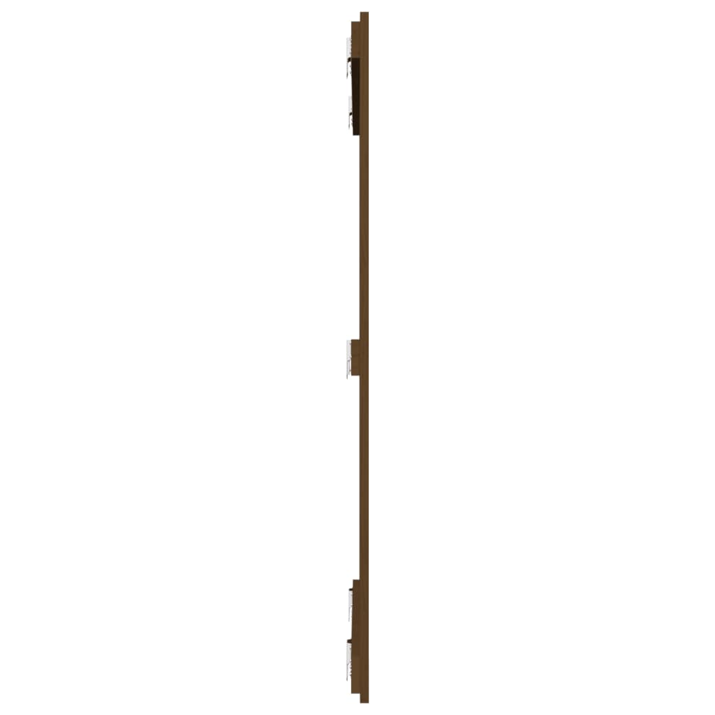 vidaXL Tăblie de pat de perete maro miere 95,5x3x110 cm lemn masiv pin