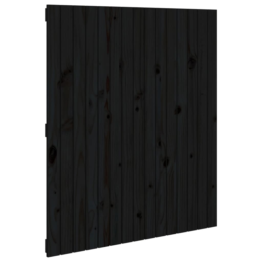 vidaXL Tăblie de pat pentru perete, negru 95,5x3x110 cm lemn masiv pin vidaXL Tăblie de pat pentru perete, negru 95,5x3x110 cm lemn masiv pin
