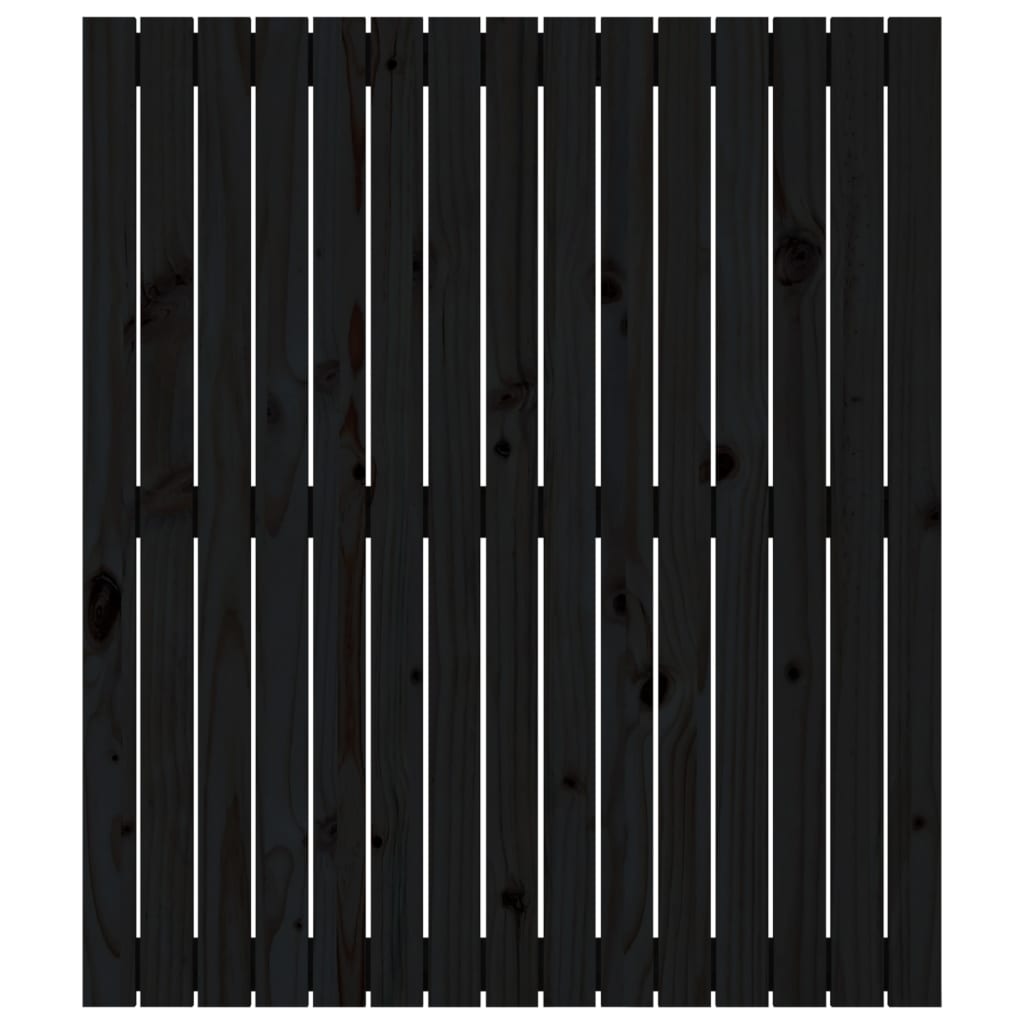 vidaXL Tăblie de pat pentru perete, negru 95,5x3x110 cm lemn masiv pin vidaXL Tăblie de pat pentru perete, negru 95,5x3x110 cm lemn masiv pin
