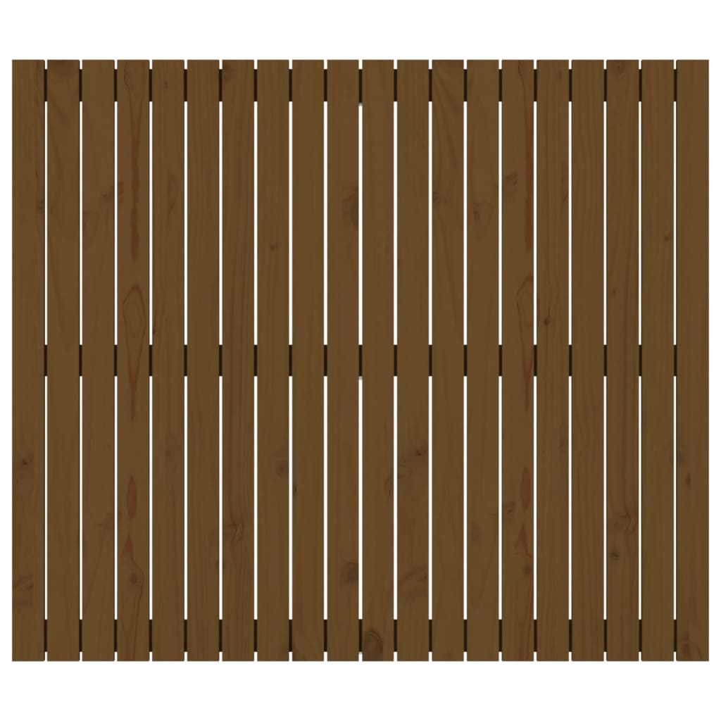 vidaXL Tăblie de pat pentru perete, maro miere 127,5x3x110 cm lemn pin