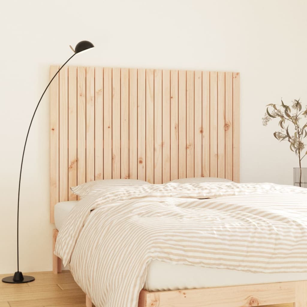 vidaXL Tăblie de pat pentru perete, 146,5x3x110 cm, lemn masiv de pin vidaXL Tăblie de pat pentru perete, 146,5x3x110 cm, lemn masiv de pin