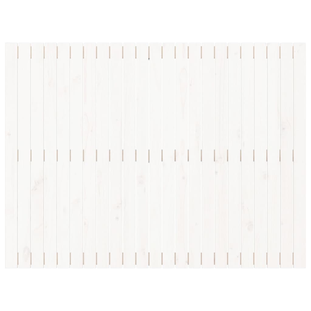 vidaXL Tăblie de pat pentru perete, alb, 146,5x3x110 cm lemn masiv pin