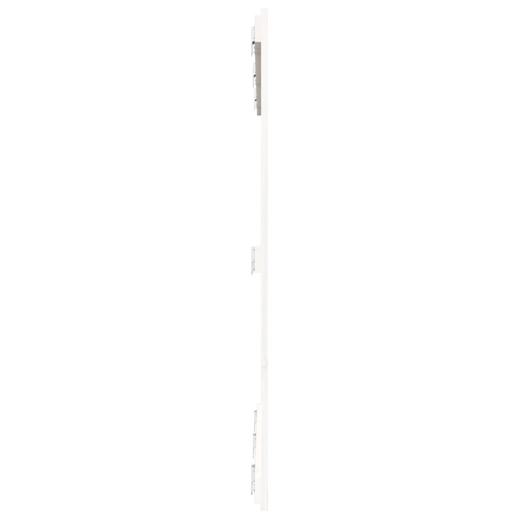 vidaXL Tăblie de pat pentru perete, alb, 146,5x3x110 cm lemn masiv pin
