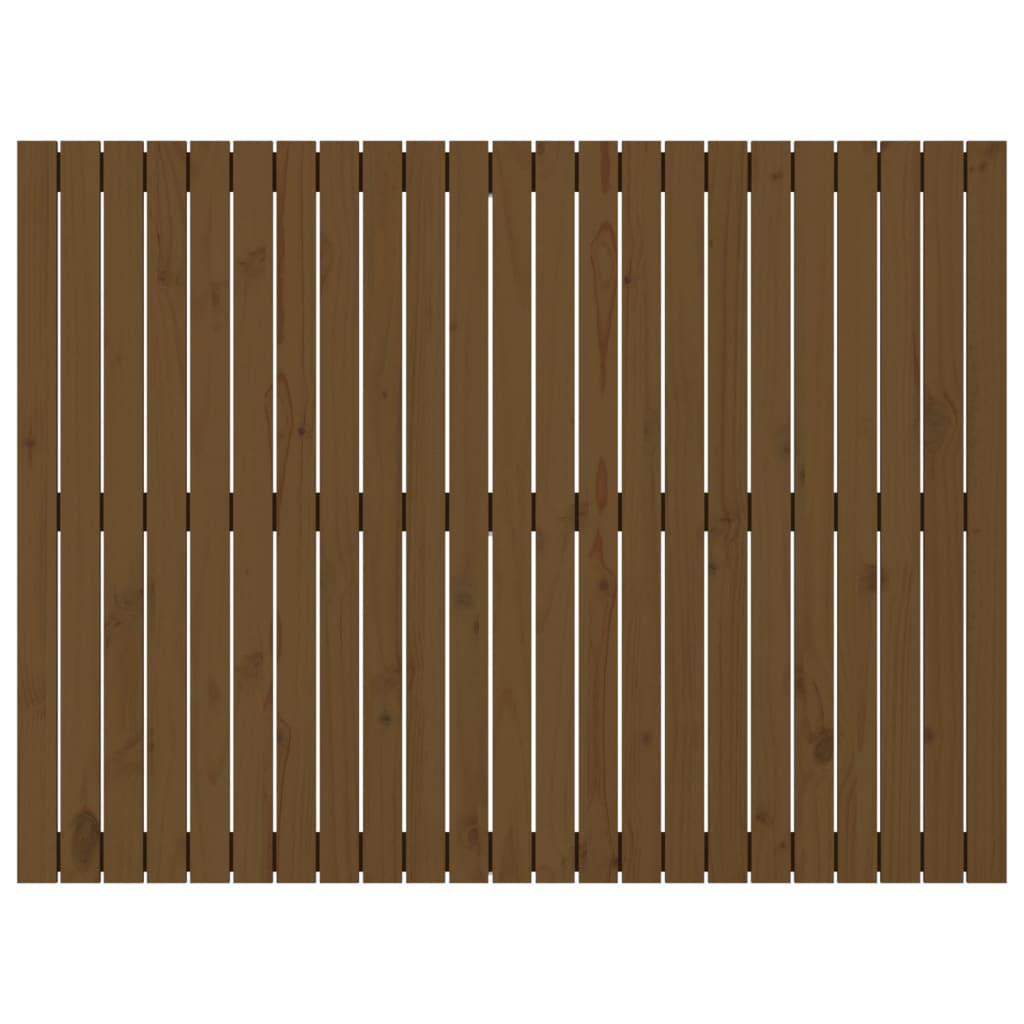 vidaXL Tăblie de pat pentru perete maro miere 146,5x3x110 cm lemn pin vidaXL Tăblie de pat pentru perete maro miere 146,5x3x110 cm lemn pin