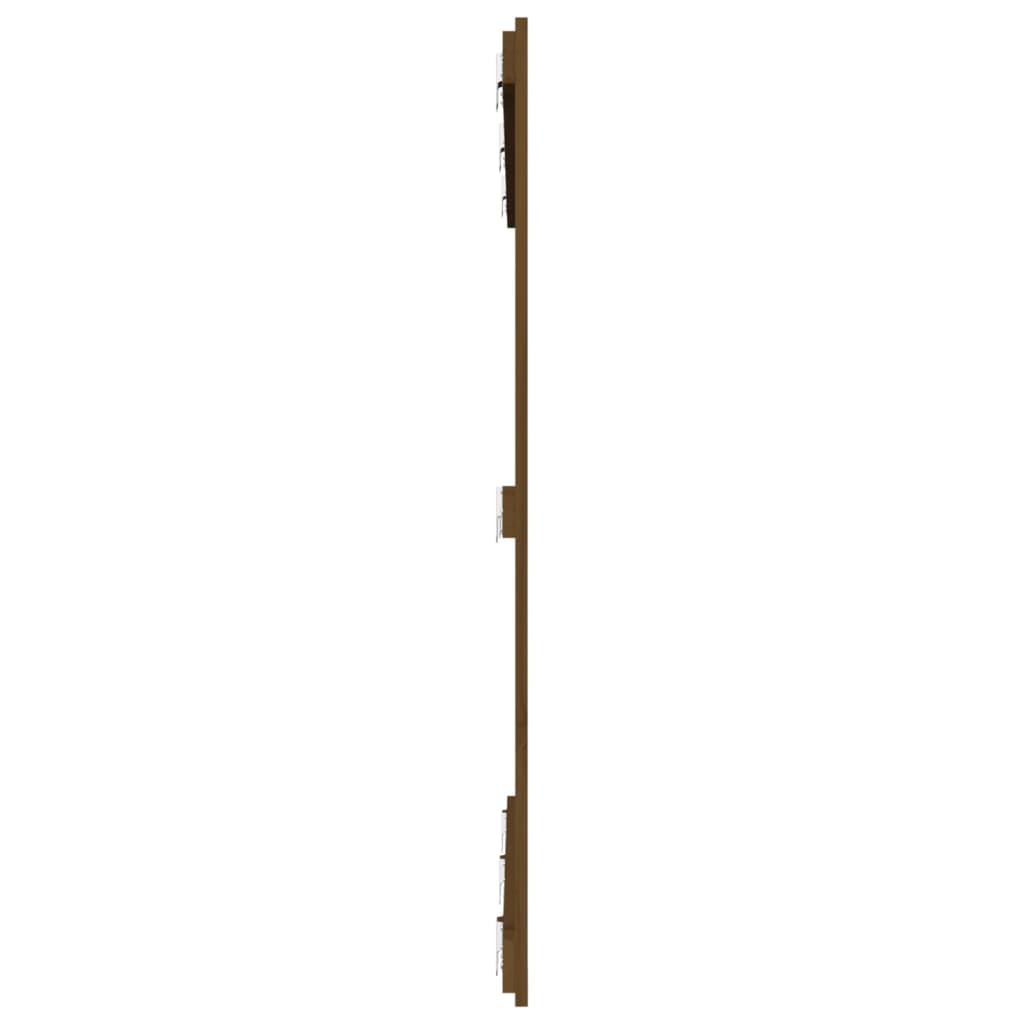 vidaXL Tăblie de pat pentru perete maro miere 146,5x3x110 cm lemn pin vidaXL Tăblie de pat pentru perete maro miere 146,5x3x110 cm lemn pin