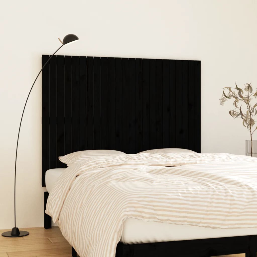 vidaXL Tăblie de pat pentru perete, negru, 159,5x3x90 cm vidaXL Tăblie de pat pentru perete, negru, 159,5x3x90 cm