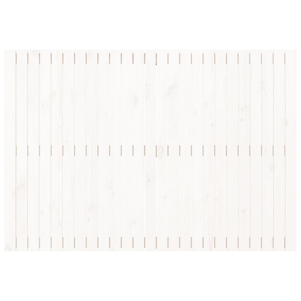 vidaXL Tăblie de pat pentru perete, alb, 159,5x3x110 cm lemn masiv pin