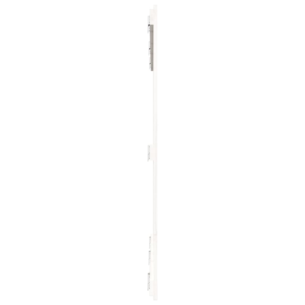 vidaXL Tăblie de pat pentru perete, alb, 159,5x3x110 cm lemn masiv pin
