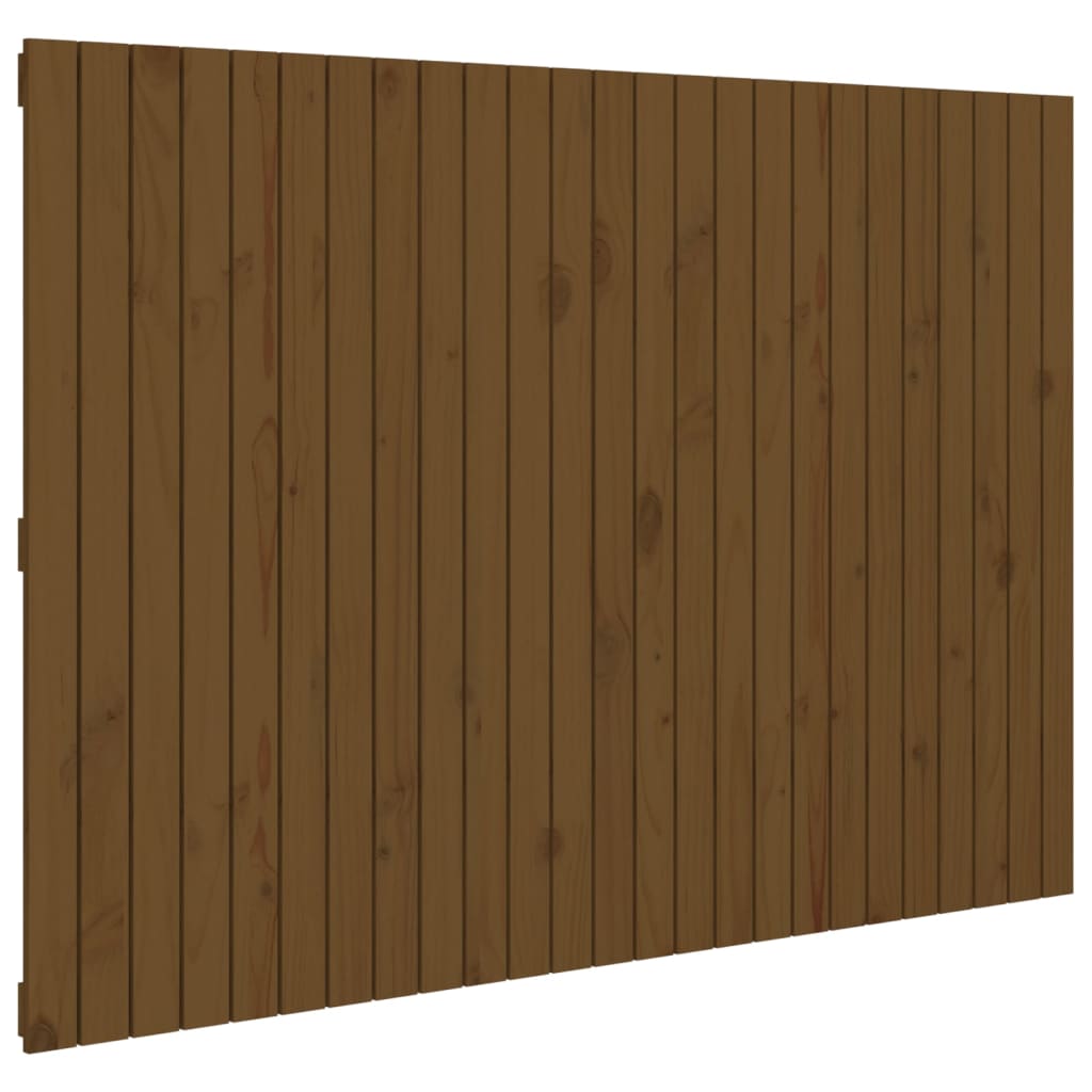 vidaXL Tăblie de pat pentru perete, maro miere 159,5x3x110 cm lemn pin