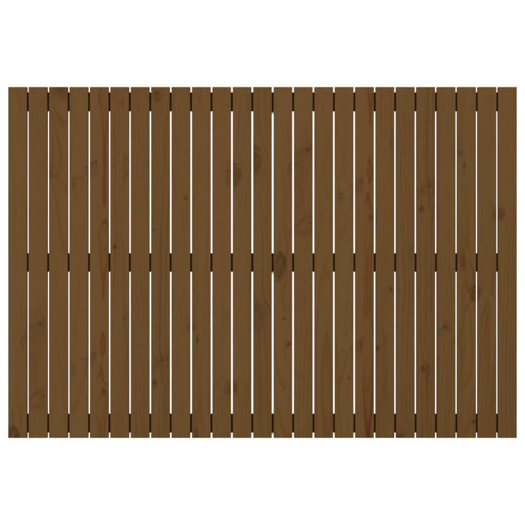 vidaXL Tăblie de pat pentru perete, maro miere 159,5x3x110 cm lemn pin