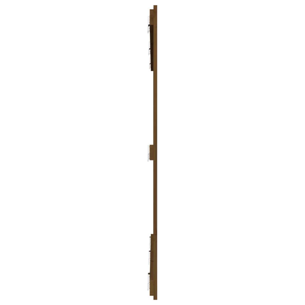 vidaXL Tăblie de pat pentru perete, maro miere 159,5x3x110 cm lemn pin