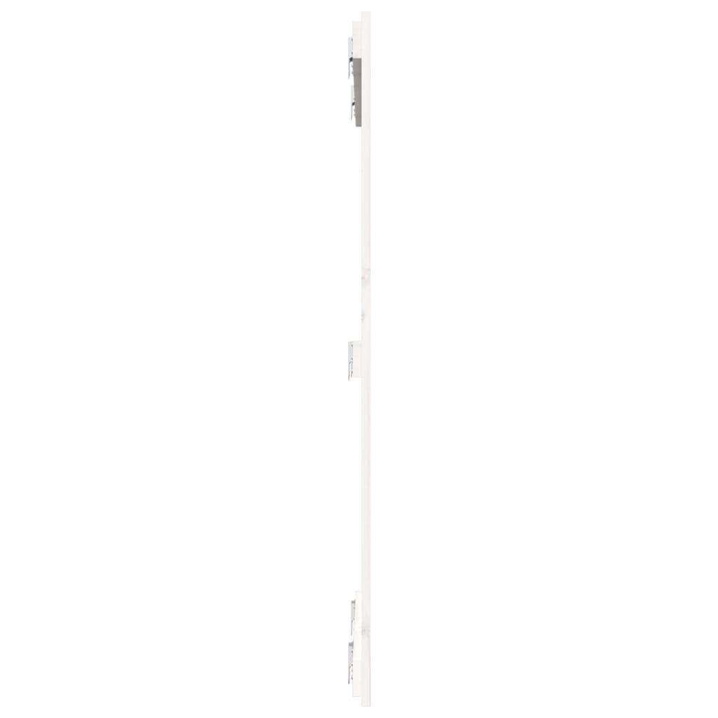 vidaXL Tăblie de pat pentru perete, alb, 82,5x3x110 cm, lemn masiv pin