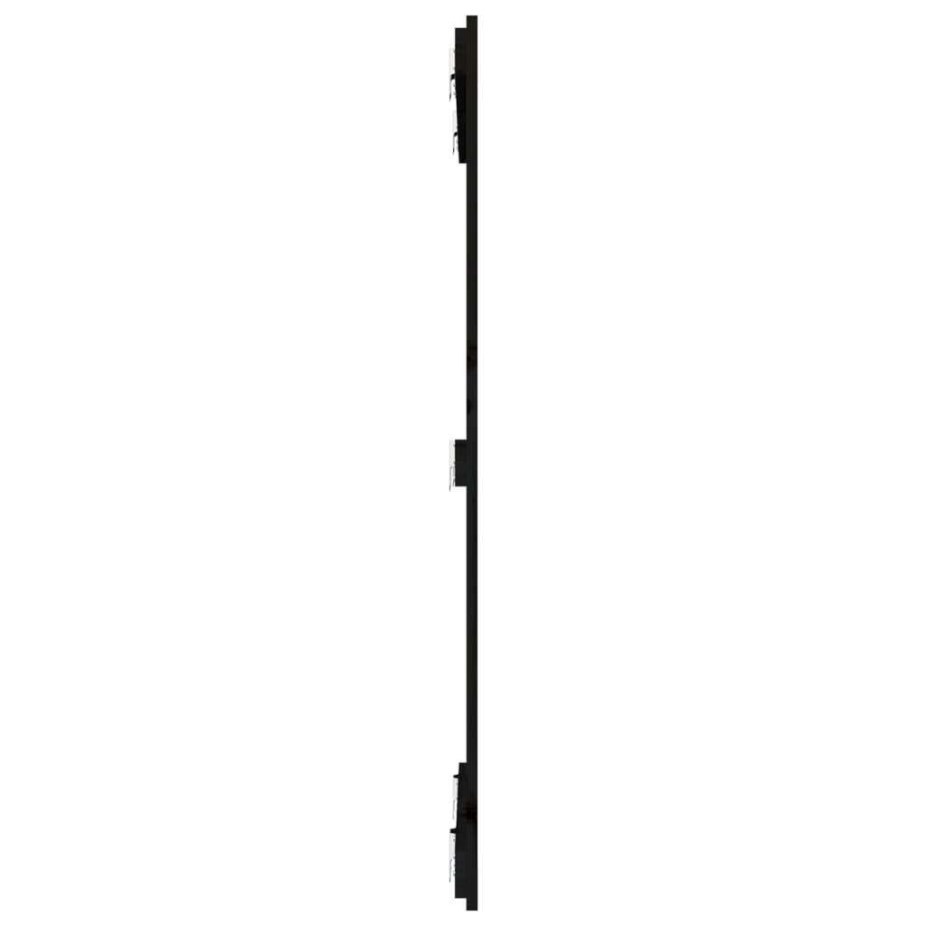 vidaXL Tăblie de pat pentru perete, negru 82,5x3x110 cm lemn masiv pin vidaXL Tăblie de pat pentru perete, negru 82,5x3x110 cm lemn masiv pin