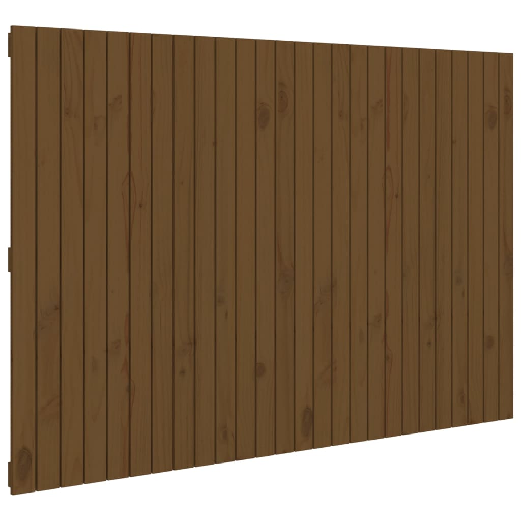 vidaXL Tăblie de pat pentru perete, maro miere, 166x3x110 cm, lemn pin