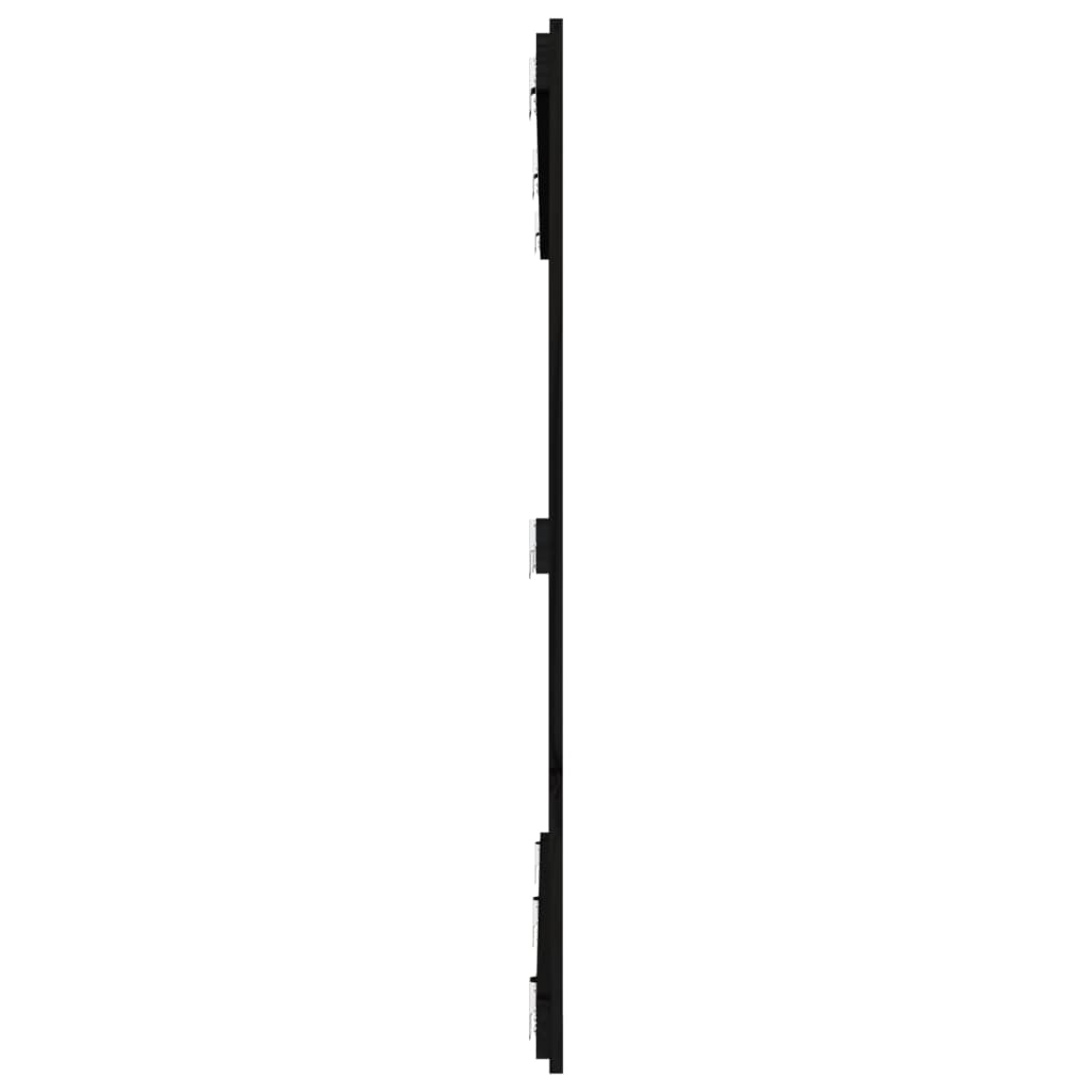 vidaXL Tăblie de pat pentru perete, negru, 166x3x110 cm lemn masiv pin vidaXL Tăblie de pat pentru perete, negru, 166x3x110 cm lemn masiv pin