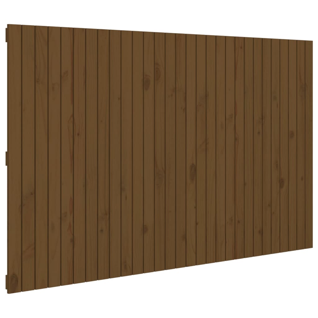 vidaXL Tăblie de pat pentru perete, maro miere, 185x3x110 cm, lemn pin