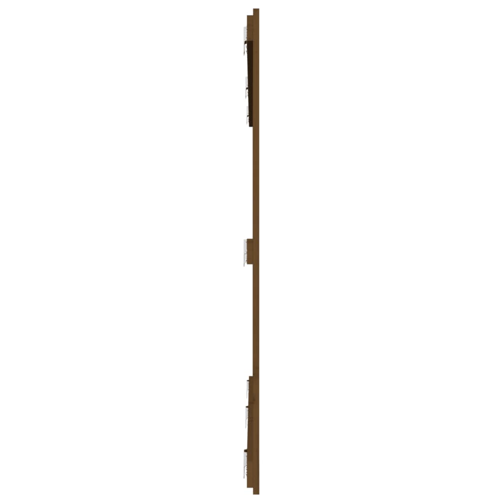 vidaXL Tăblie de pat pentru perete, maro miere, 185x3x110 cm, lemn pin