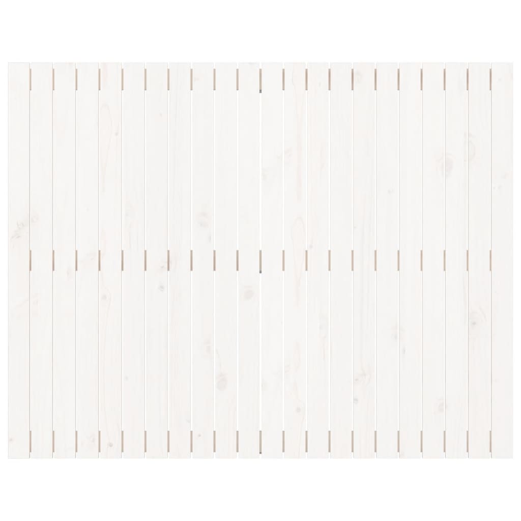 vidaXL Tăblie de pat pentru perete, alb, 140x3x110 cm, lemn masiv pin