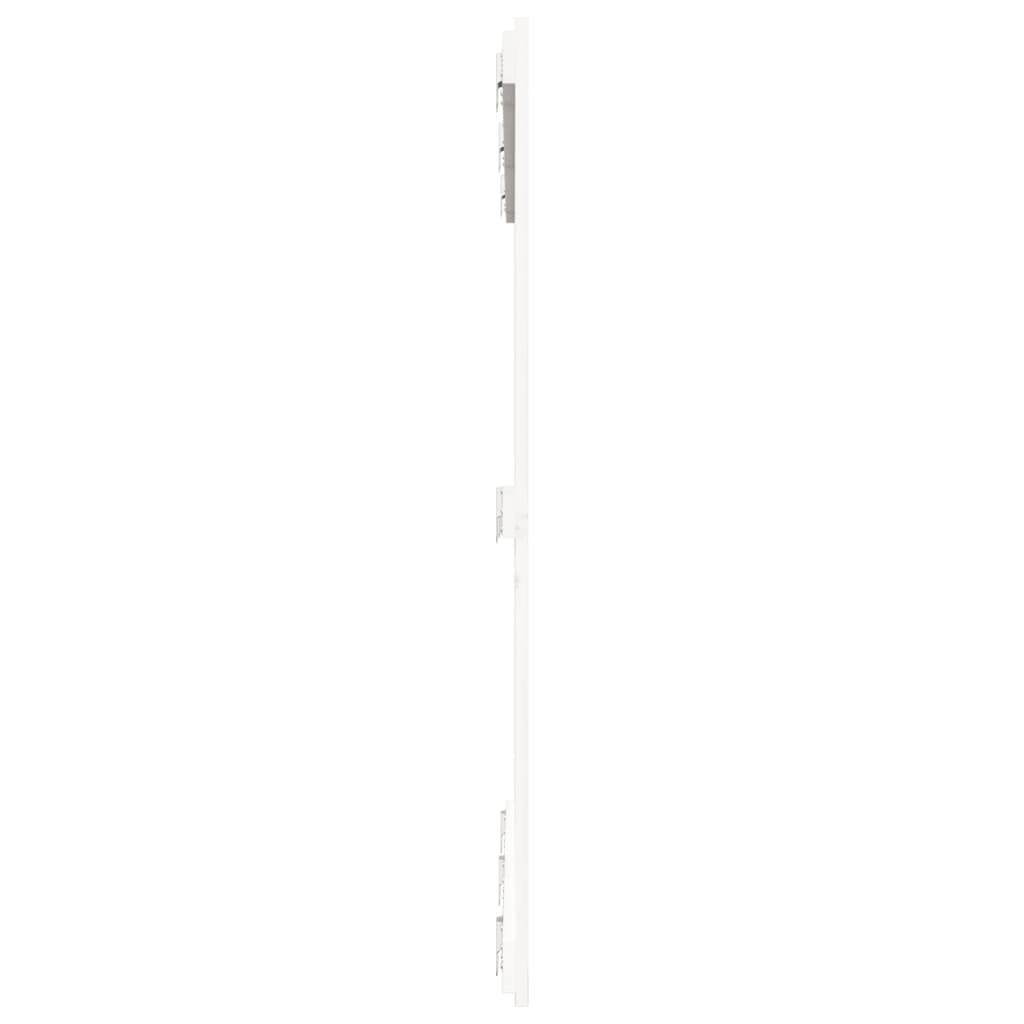 vidaXL Tăblie de pat pentru perete, alb, 140x3x110 cm, lemn masiv pin