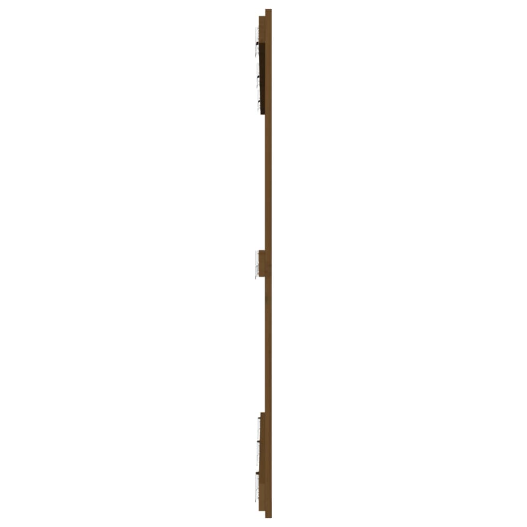 vidaXL Tăblie de pat pentru perete, maro miere, 140x3x110 cm, lemn pin