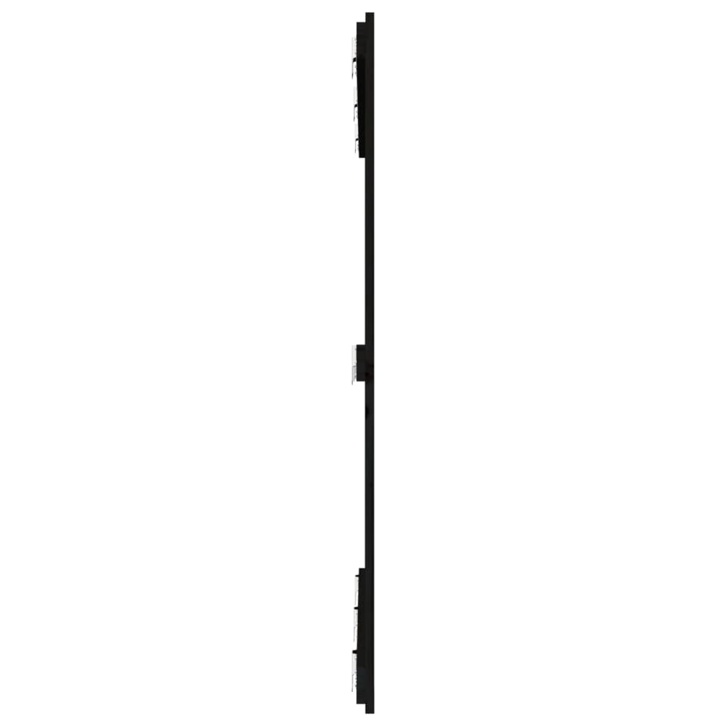 vidaXL Tăblie de pat pentru perete, negru, 140x3x110 cm lemn masiv pin vidaXL Tăblie de pat pentru perete, negru, 140x3x110 cm lemn masiv pin