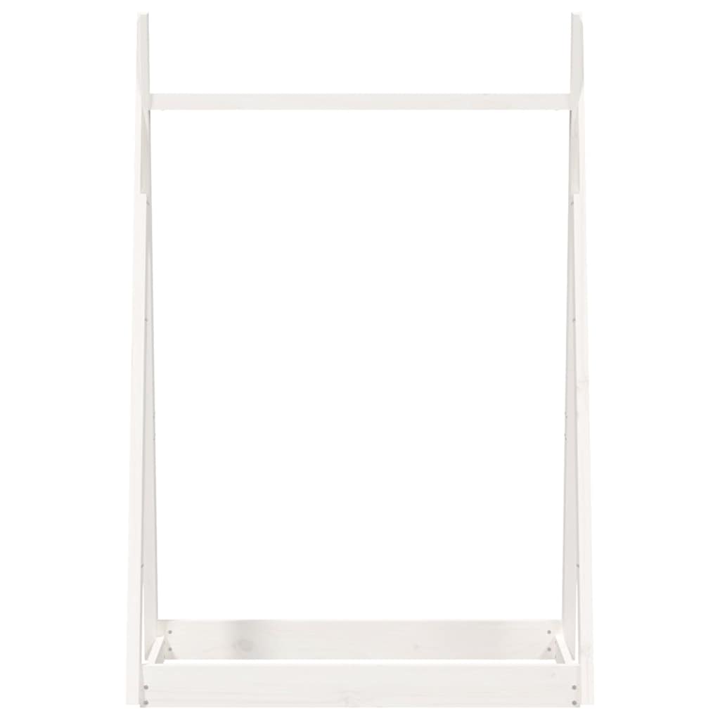vidaXL Suport pentru haine, alb, 100x45x150 cm, lemn masiv de pin vidaXL Suport pentru haine, alb, 100x45x150 cm, lemn masiv de pin
