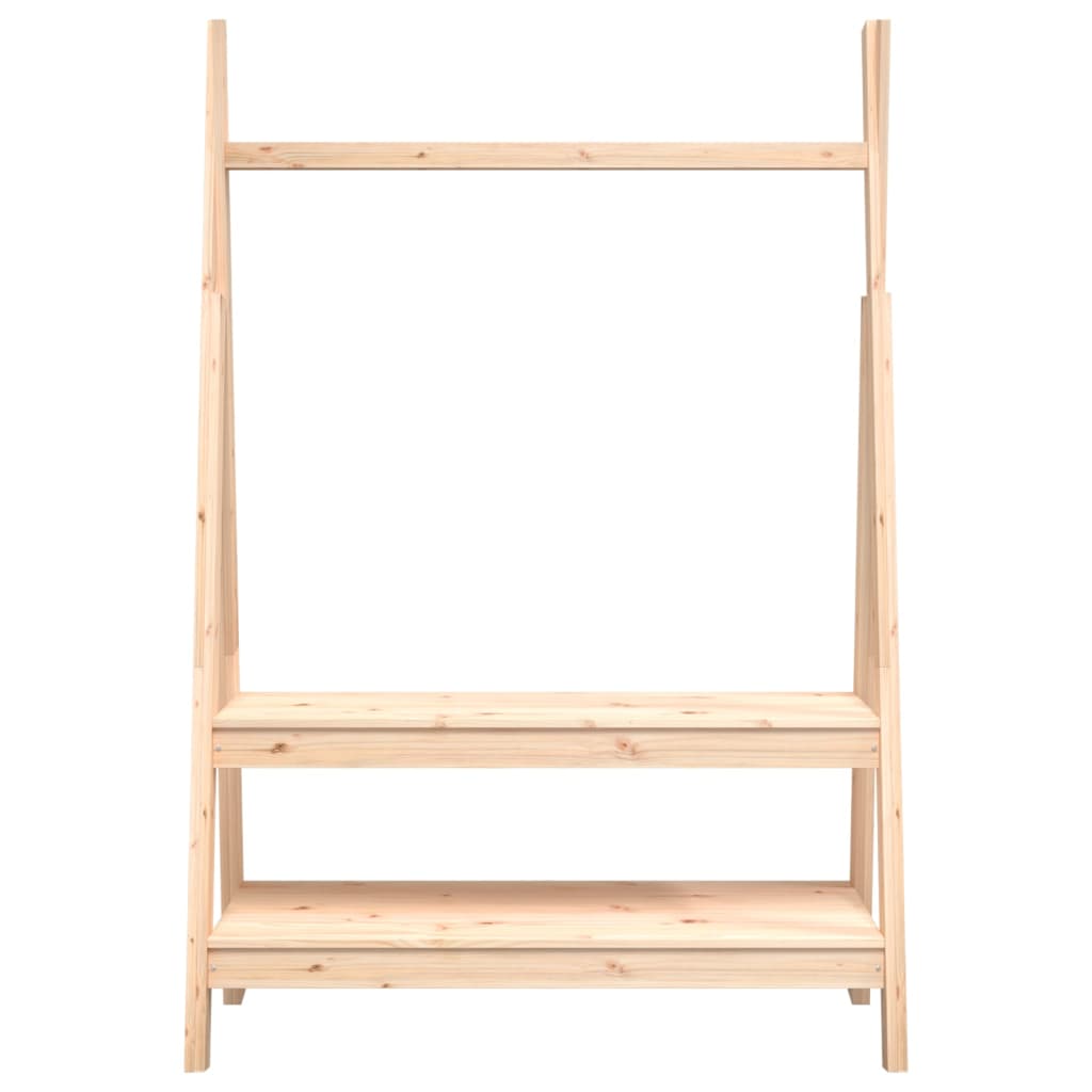 vidaXL Suport pentru haine, 100x45,5x150 cm, lemn masiv de pin vidaXL Suport pentru haine, 100x45,5x150 cm, lemn masiv de pin
