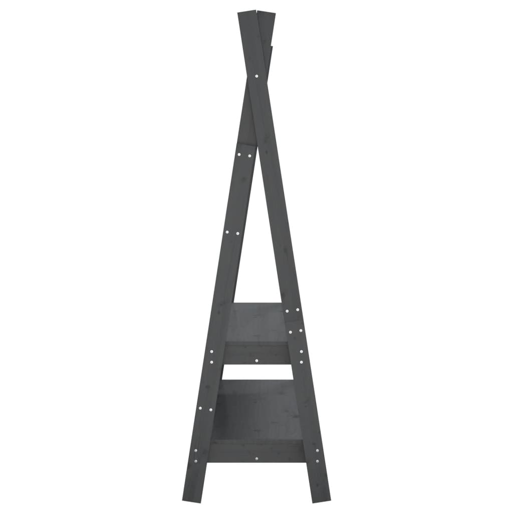 vidaXL Suport pentru haine, gri, 100x45,5x150 cm, lemn masiv de pin vidaXL Suport pentru haine, gri, 100x45,5x150 cm, lemn masiv de pin