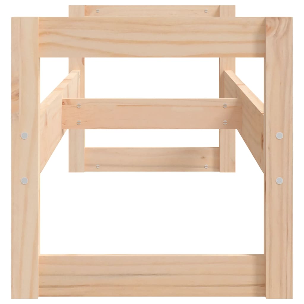 vidaXL Suport de anvelope, 120x40x40 cm, lemn masiv de pin vidaXL Suport de anvelope, 120x40x40 cm, lemn masiv de pin