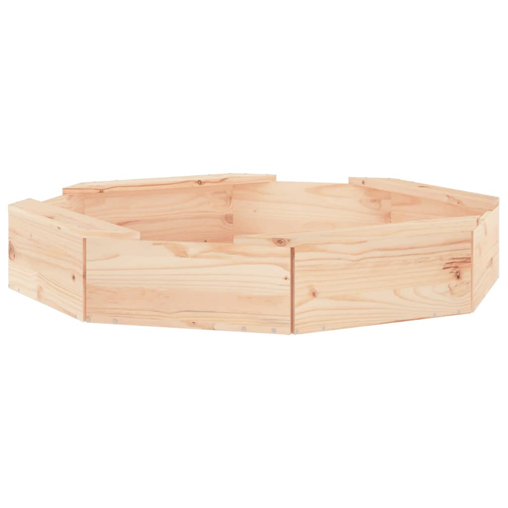 vidaXL Cutie de nisip cu scaune octogonale, lemn masiv de pin vidaXL Cutie de nisip cu scaune octogonale, lemn masiv de pin