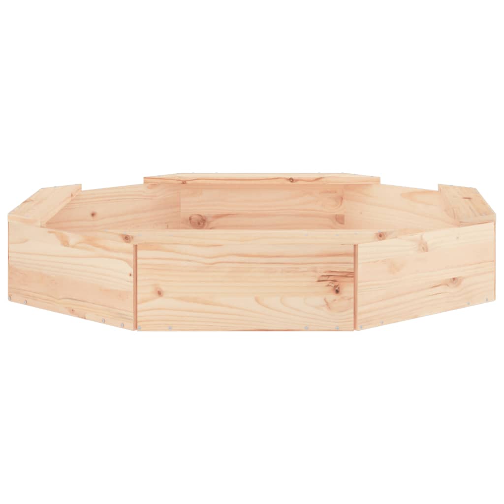 vidaXL Cutie de nisip cu scaune octogonale, lemn masiv de pin vidaXL Cutie de nisip cu scaune octogonale, lemn masiv de pin
