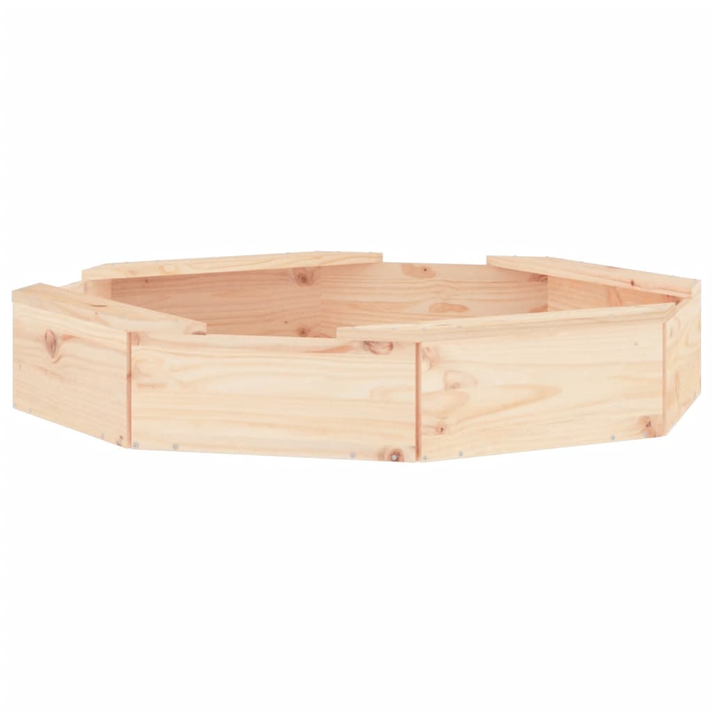 vidaXL Cutie de nisip cu scaune octogonale, lemn masiv de pin vidaXL Cutie de nisip cu scaune octogonale, lemn masiv de pin
