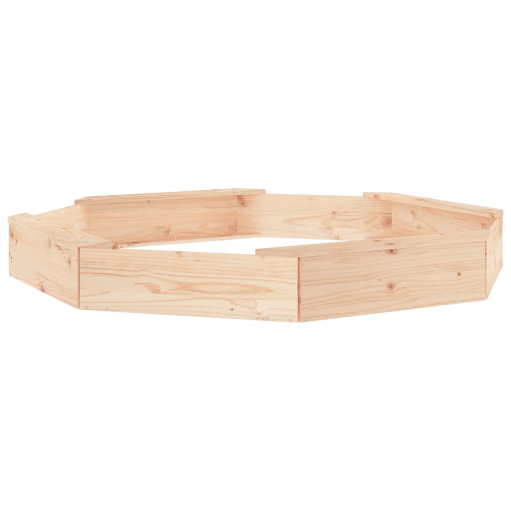 vidaXL Cutie de nisip cu scaune octogonale, lemn masiv de pin vidaXL Cutie de nisip cu scaune octogonale, lemn masiv de pin