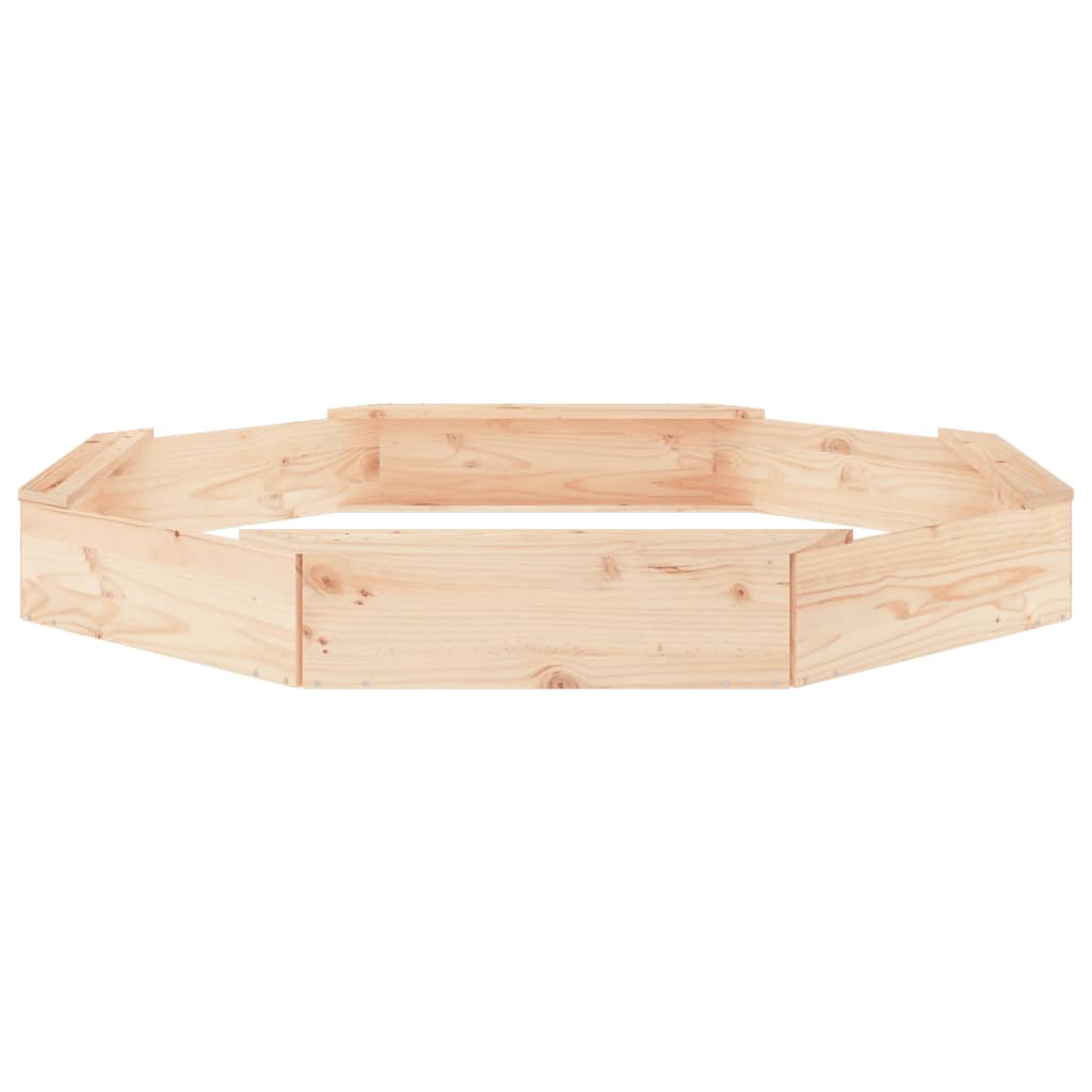 vidaXL Cutie de nisip cu scaune octogonale, lemn masiv de pin vidaXL Cutie de nisip cu scaune octogonale, lemn masiv de pin